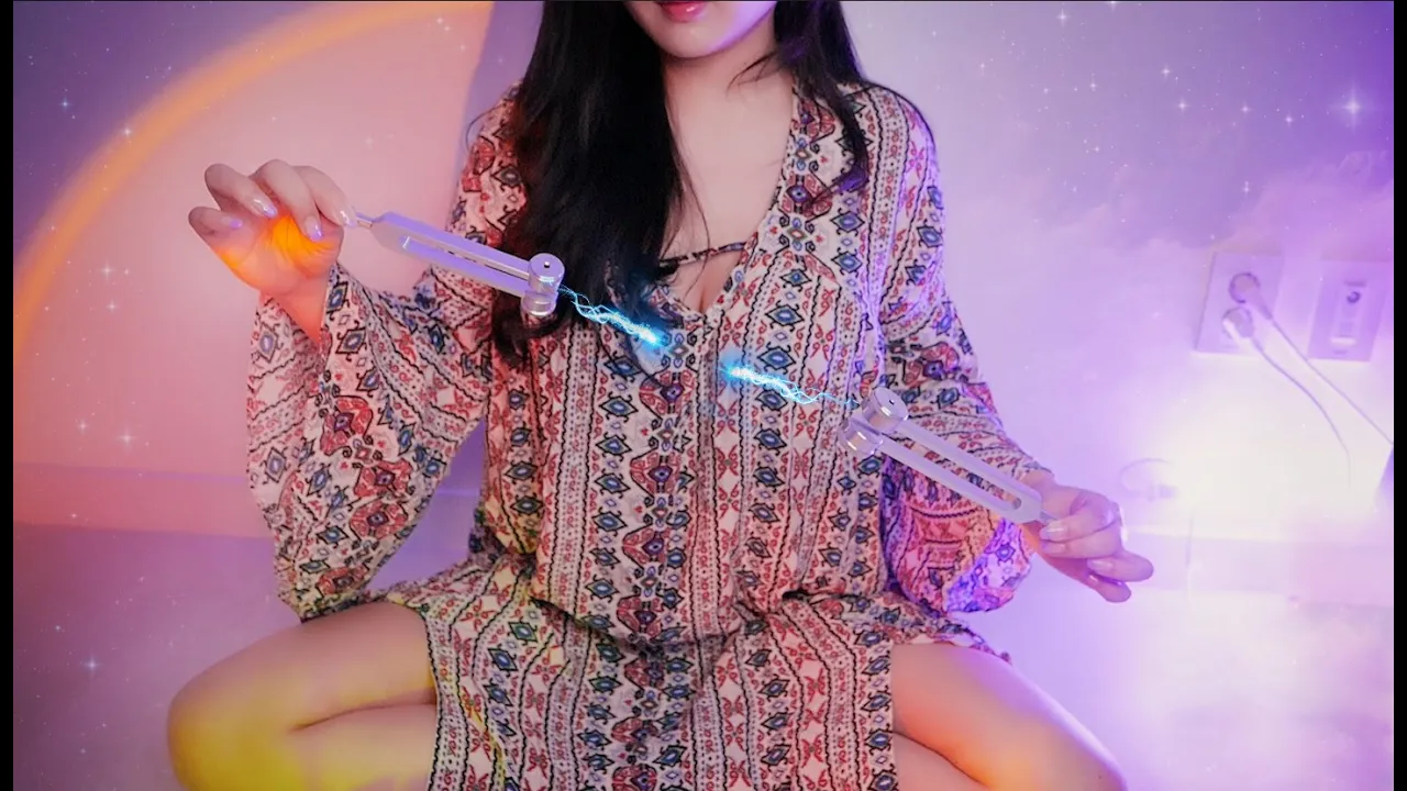 ASMR 失眠缓解音叉和雨声放松睡眠  ASMR MELODY-助眠云视听