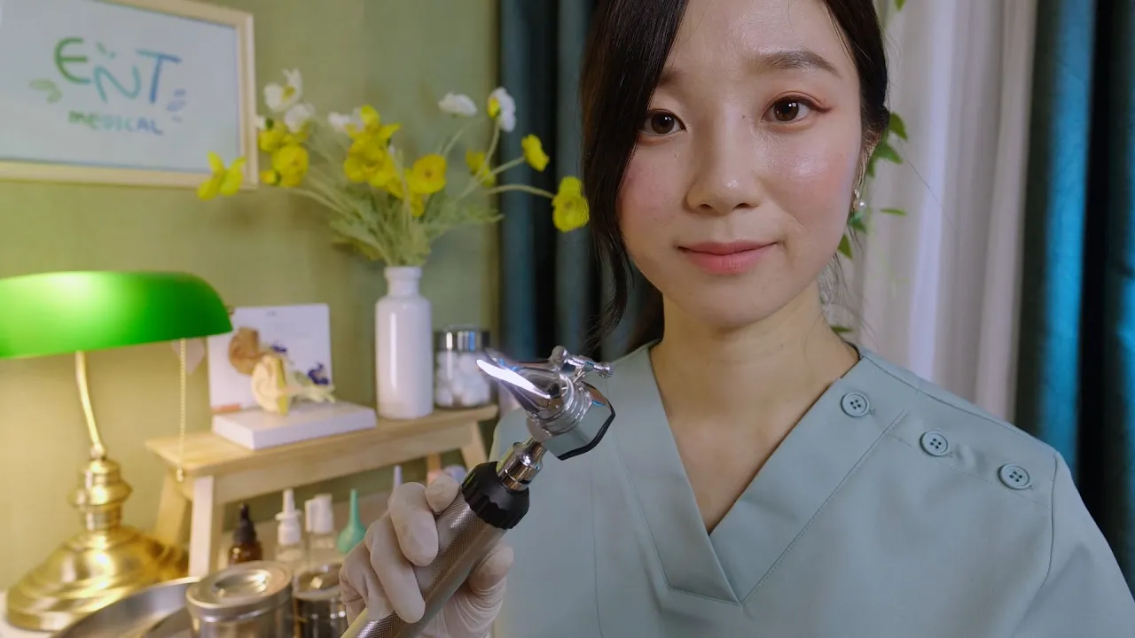[Latte ASMR] 医生检查：耳鼻喉检查  场景模拟-助眠云视听